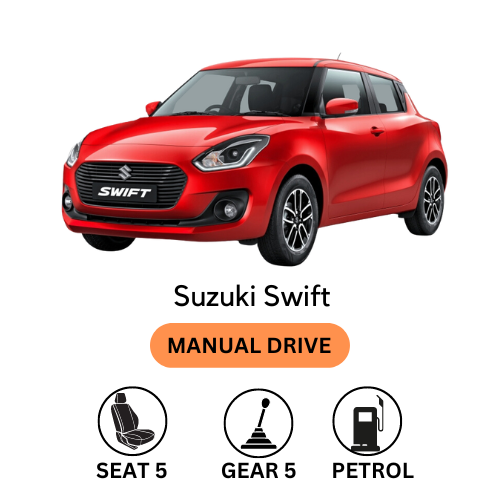 Suzuki Swift for self drive Rental in Guwahati